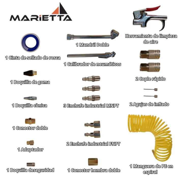 KIT de Accesorios 20 Piezas - KIT-ACC20